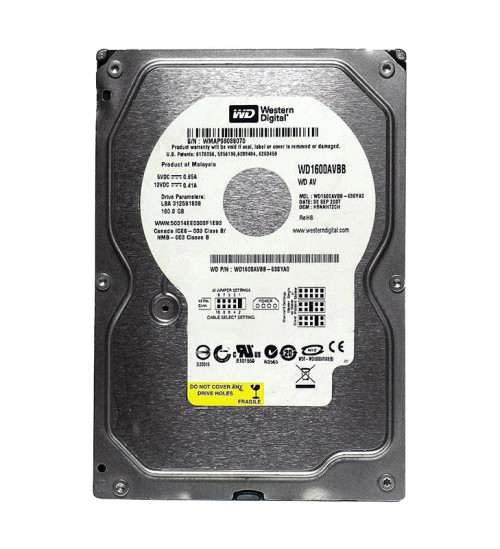 WD1600AVBB - WESTERN DIGITAL 160GB 7200RPM IDE HDD