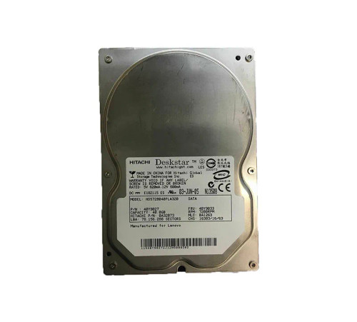 Hitachi 40GB 7200RPM SATA 3.0 Gbps 3.5 2MB Cache Deskstar Hard Drive compatible with desktop computers