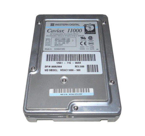 WDAC11000-18H - Western Digital 1.05GB 5200RPM IDE 3.5" HDD