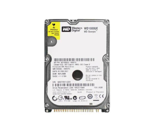 WD1000UE-00KVT0 - Western Digital 100GB 5400RPM ATA-100 2.5" HDD