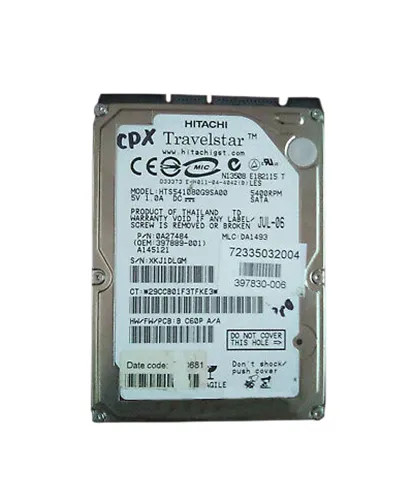 397830-006 - HP 80GB 5400RPM SATA 2.5" HDD