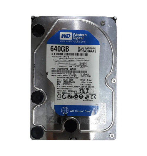 WD6400AAKS-55A7B2 - Western Digital 640GB 7200RPM SATA 3.5" HDD