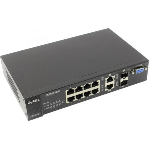 ES3500-8PD - Zyxel 8-Port Gigabit 2 SFP Layer 2 Network Switch
