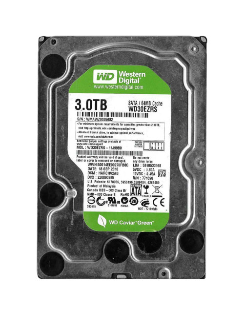 WD30EZRS-11J99B0 - Western Digital 3TB 5400RPM SATA 64MB 3.5" HDD