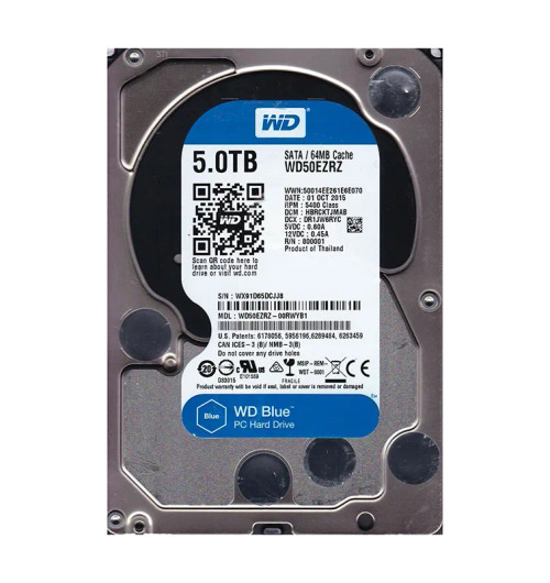 WD50EZRZ-00RWYB1 - Western Digital 5TB 5400RPM SATA 64MB 3.5" HDD