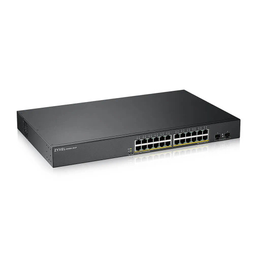 GS1900-24HP - Zyxel 24-Port PoE+ Gigabit 2x SFP Layer 2 Network Switch