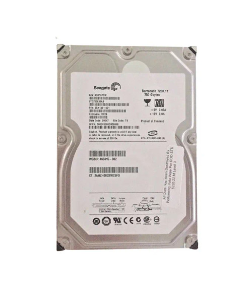 HP 460315-002 750GB 7200RPM SATA 3Gb/s 3.5Midline HDD