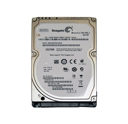 ST9500421AS - Seagate Momentus 500GB 7200RPM SATA 3Gb/s 16MB Cache 2.5-inch Hard Drive