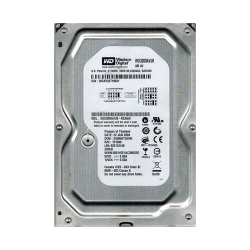 WD3200AVJB-63J5A0 - Western Digital 320GB 7200RPM IDE 8MB 3.5" HDD