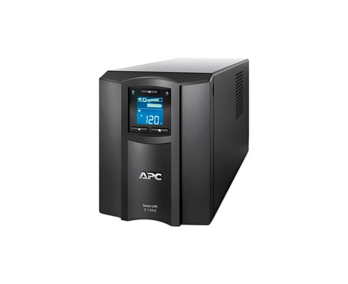 SMC1000IC - APC Smart-UPS C 1000VA 600-Watts 230V 8 IEC 60320 C13 Outlets SmartConnect Port USB and Serial Communication AVR Graphic LCD Line Interactive Tower UPS