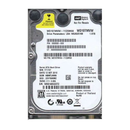 WD10TMVW-11ZSMS0 - Western Digital 1TB 5400RPM USB 3.0 2.5" HDD