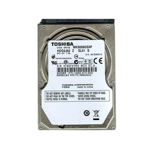 HDD2J53Z - TOSHIBA 500GB 5400RPM SATA 8MB 2.5" HDD