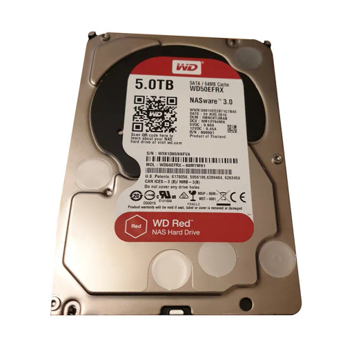 WD50EFRX-68MYMN1 - Western Digital 5TB 5400RPM SATA 6Gb/s 64MB 3.5" HDD