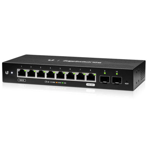 ES-10X - Ubiquiti Networks 8-Port Gigabit PoE 2 SFP Network Switch