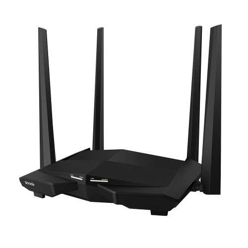 AC10 - Tenda Dual-Band IEEE 802.11ac Wave 2.0 5GHz 867Mbps 4 x 5dBi External Dual Band Antennas Ethernet Wireless Wifi Router