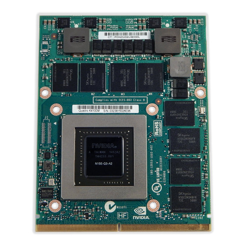 729547-001 - HP NVIDIA Quadro K4100M 4GB GDDR5 256-Bit Graphics Card