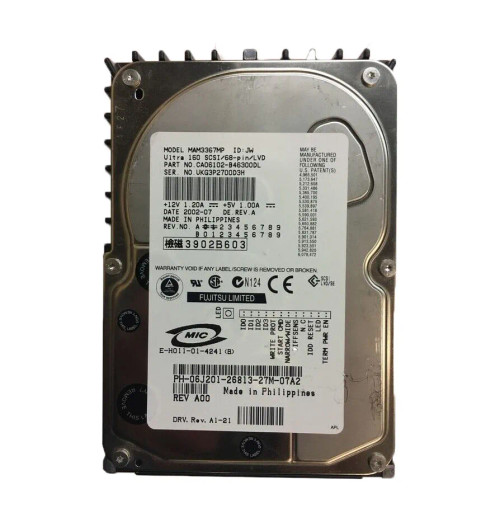 6J201 - Dell 36GB 15000RPM Ultra160 SCSI 3.5" HDD