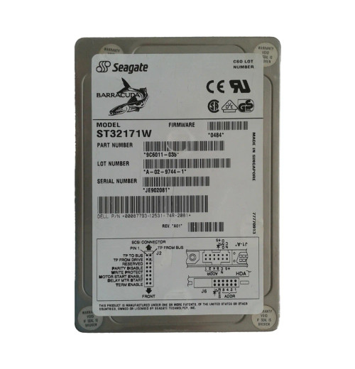 9C6011-035 - Seagate 2.1GB 7200RPM Wide Ultra SCSI 68-Pin 3.5" HDD