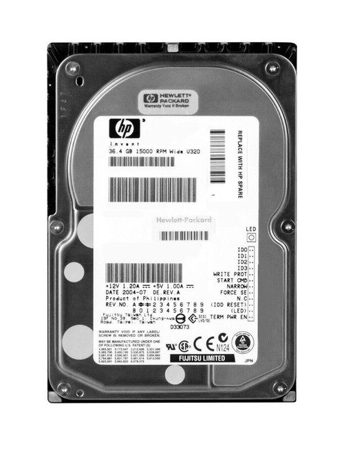 AA616A - HP 36.4GB 15000RPM Ultra320 SCSI 3.5" HDD