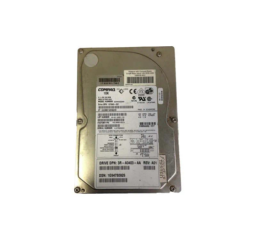 BD009222BB - HP 9.1GB 10000RPM Ultra-2 SCSI 68-Pin 3.5" HDD
