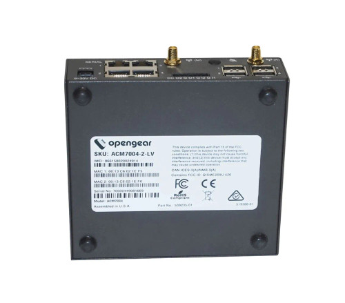 ACM7004-2-LV - Opengear 2-Port Gigabit 4-Port RS-232 USB Resilience Gateway