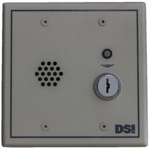 ES4300A-K3-T1 - DSI Exit Alarm, RIM Hardware, 103 dB, 12 to 24 Volt AC/DC 200 Milliampere, 4.6" Width x 2.3" Depth x 4.6" Height, Beige, With Tamper Switch