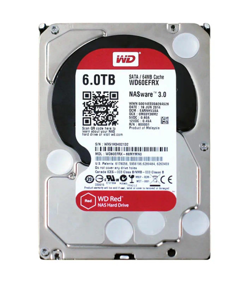 WD WD60EFZX Red Plus 6TB 3.5-Inch NAS Hard Drive