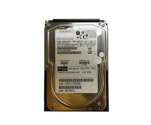 3900253-02 - SUN 146GB 10000RPM Ultra-320 SCSI 3.5" HDD