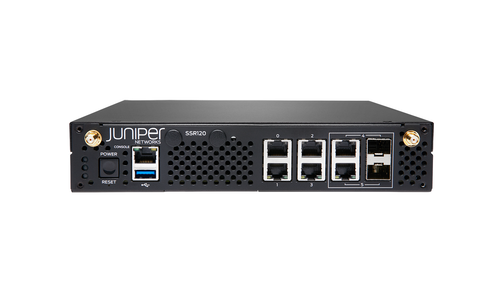 SSR120 - Juniper HW Only 8GB RAM 120GB SSD 2x1G combo RJ45/SFP 4x1G RJ45 Routers