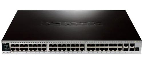 DGS-3420-52P - D-LINK 48-Port Gigabit PoE 4x 10GbE SFP+ Network Switch