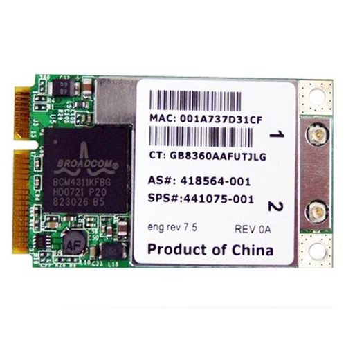 441075-001 - HP Mini PCI-Express 802.11a/b/g/n Wireless Network Card