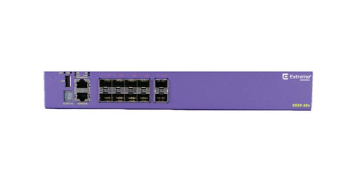 X620-10x - Extreme Networks ExtremeSwitching X620 Series 10-port 10 100Mb/1Gb/10GBASE-X SFP+ Switch