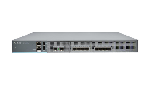 SRX4100-SYS-JB-AC - Juniper SRX Series 4100 8 x Ports 10GbE + 2 x AC PSU + 4 x FAN Tray 1U Rack-Mountable Service Gateway