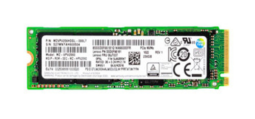 00JT037 - Lenovo 256GB Multi-Level Cell PCI Express NVMe 3.0 x4 M.2 2280 Solid State Drive