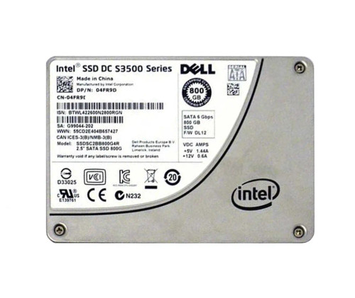 04FR9D - Dell 800GB MLC SATA 6Gb/s 2.5" Hot-Plug SSD