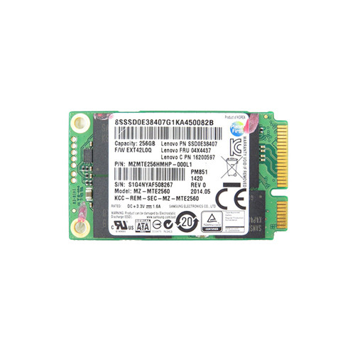 04X4437 - Lenovo 256GB SATA 6Gb/s mSATA SSD