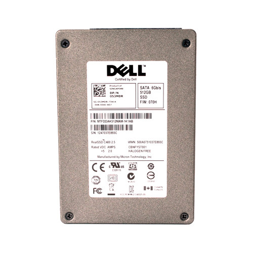 053MDR - Dell 512GB MLC SATA 6Gb/s 2.5" SSD