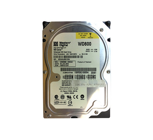 06P5256 - IBM 80GB 7200RPM 2MB 3.5" IDE HDD