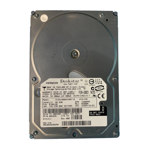 08K899 - Dell 80GB 7200RPM ATA-100 3.5" HDD