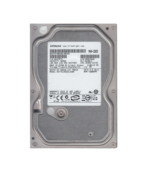 Hitachi Deskstar 7K1000.B 320GB SATA Hard Drive for 3.5-inch Servers