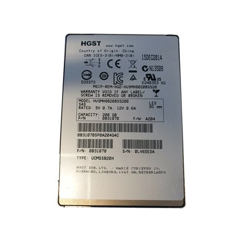 0B31070 - Hitachi 200GB SAS 12Gb/s 2.5" SSD