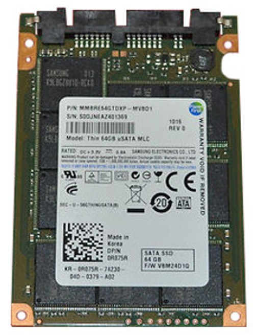 0R075R - Dell 64GB SATA 3Gb/s 1.8-inch MLC Solid State Drive