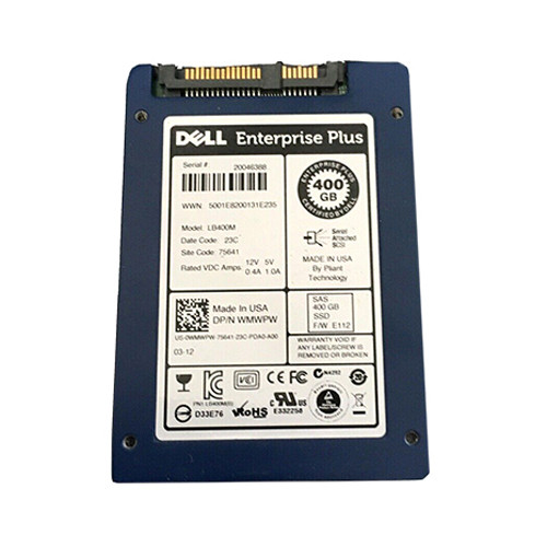 0WMWPW - Dell 400GB SAS 3Gb/s 2.5" Hot-Plug SSD