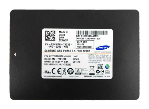 0X4W7P - Dell 128GB SATA 6Gb/s 2.5" SSD