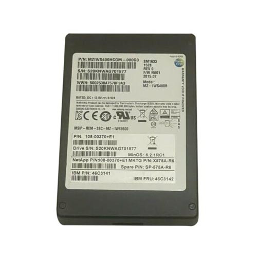 108-00370 - NETAPP 400GB SAS 6Gb/s 3.5" SSD