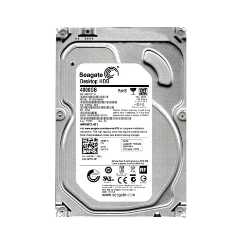 1F2168-501 - Seagate 4TB 5900RPM SATA 6Gb/s 64MB 3.5" HDD