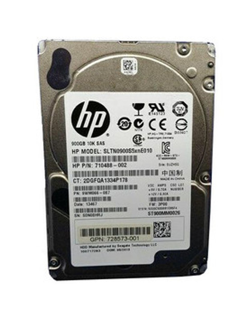 710488-002 - HPE HP 900GB 10000RPM SAS 6Gb/s 16MB Cache 2.5-Inch Enterprise Hard Drive