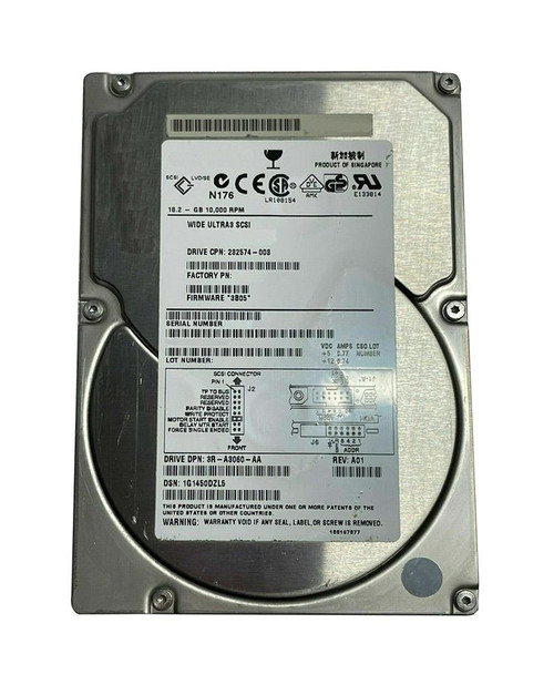 232574-003 - HP 18GB 10000RPM Ultra160 SCSI 68-Pin 3.5" HDD