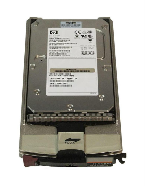 238950-001 - HP 36.4GB 15000RPM Fibre Channel 2Gb/s 3.5" Hot-Pluggable HDD