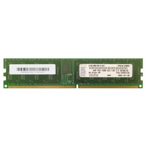 30R5146 - IBM 4GB DDR2-400MHz PC2-3200 ECC Registered CL3 240-Pin DIMM 1.8V Memory Module